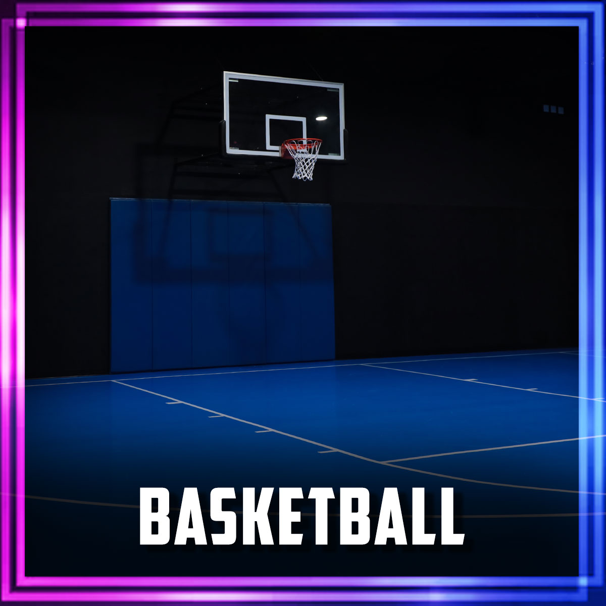 Amped Fitness Indoor Basketball Court